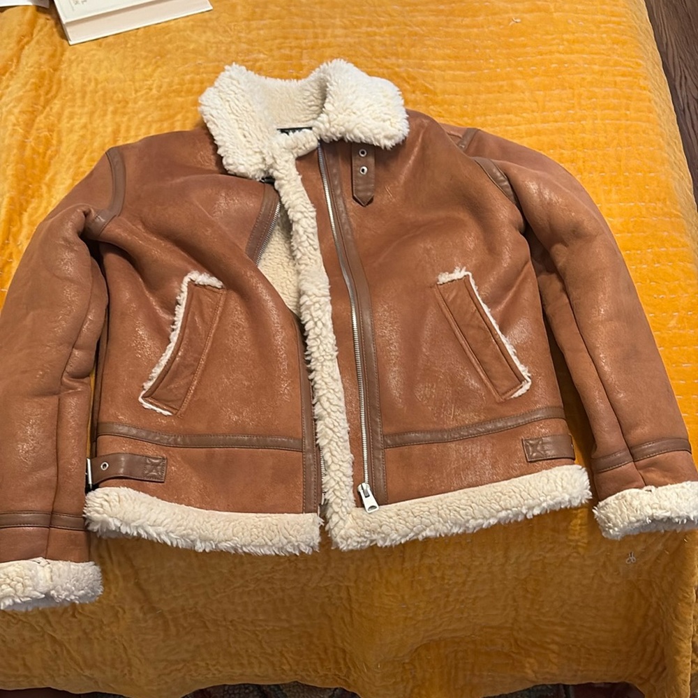 Brown Shearling Zara Jacket